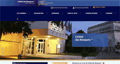 Desktop Screenshot of hotel-remparts.com