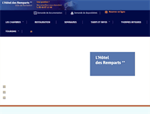 Tablet Screenshot of hotel-remparts.com